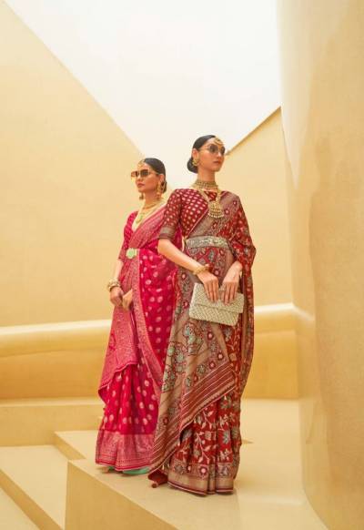 Raj Kanya By Rath Organza Designer Saree Collection